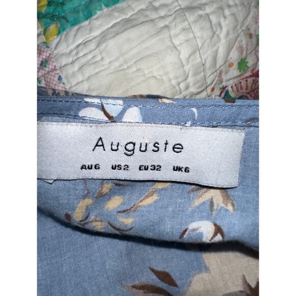 AUGUSTE THE LABEL AUSTRALIA ABIGAIL COTTAGE MUSE FLORAL WRAP MAXIDRESS 2 - Picture 5 of 8